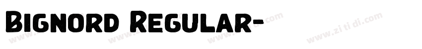 Bignord Regular字体转换 Bignord Regular字体转换